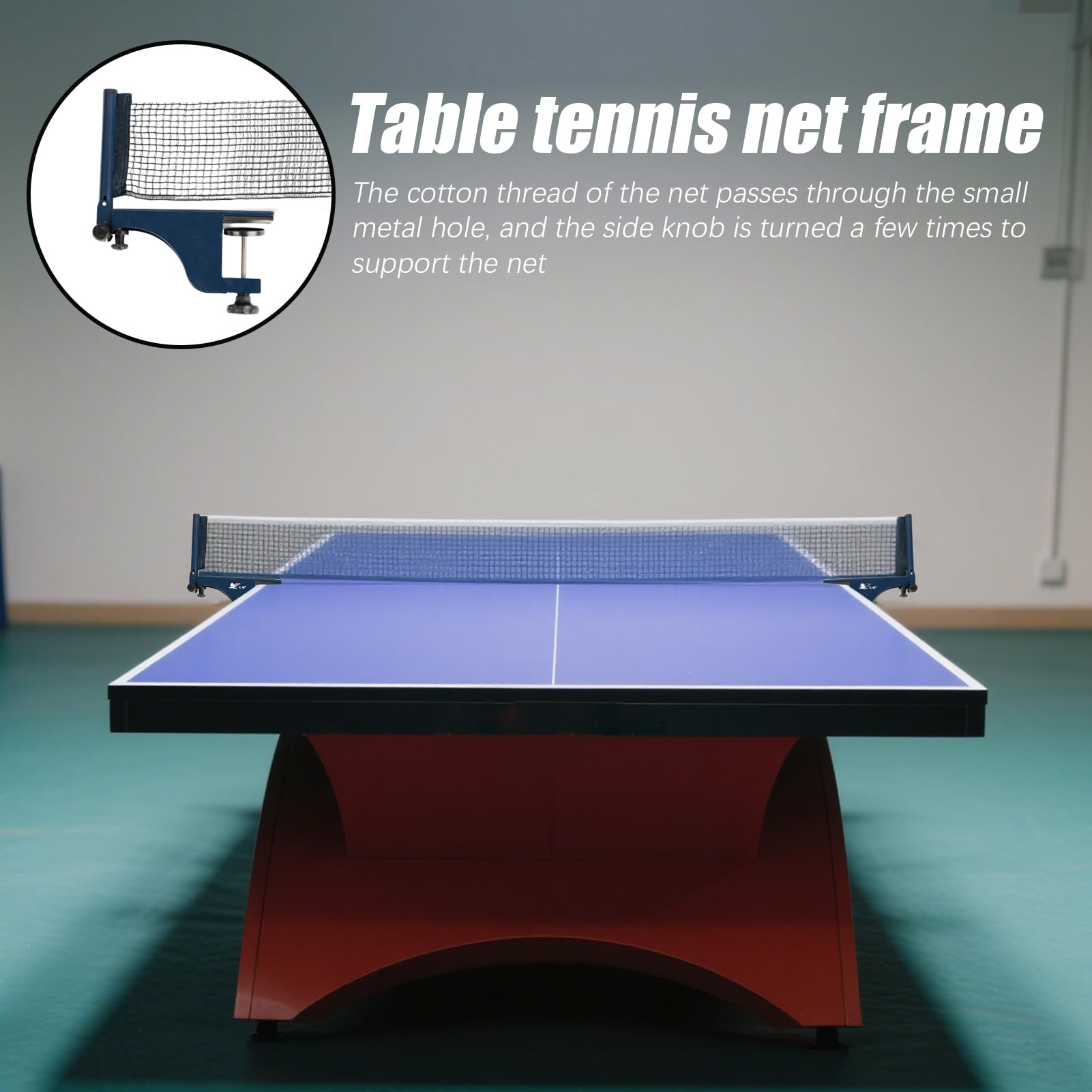 Telo da Pong con Aggancio a Clip con Morsetti Regolabile Portatile | Rete facile da montare per ogni tavolo da tennis per Adulti Bambini Allenamento Casa Gare Ricreazione Interno Esterno