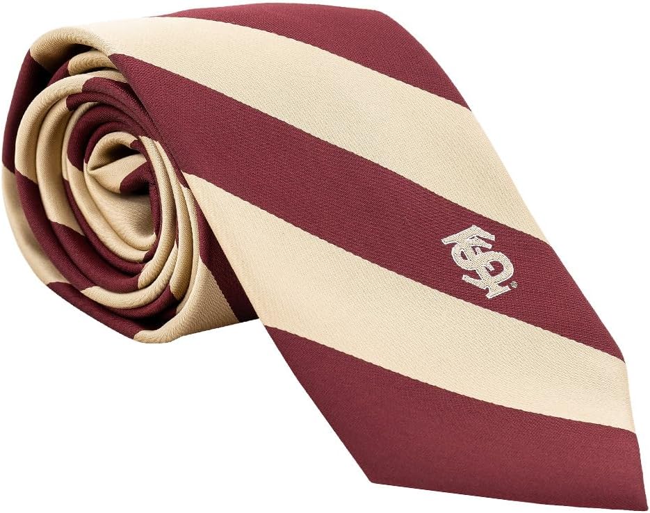 Desert Cactus Florida State University Neck Tie FSU Seminoles 100% Polyester Necktie with Logo, Officially Licensed (Tie F)