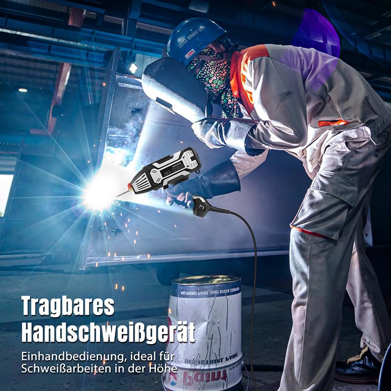 Handschweißgerät, 220V/3000W 200A Elektroden Schweißgerät mit 6 Stromstärkenverstellung, IGBT Inverter ARC Tragbare Schweißmaschine für 2,4-3,2mm Elektroden, Reparaturen Professionelle Schweißprojekte