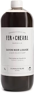 Fer à Cheval All Purpose Cleaner, Liquid Black Soap with Olive Oil, Multipurpose Natural Cleaner, Multi-Concentrated Detergent, 1 Litre/33.81 fl oz (Linen)