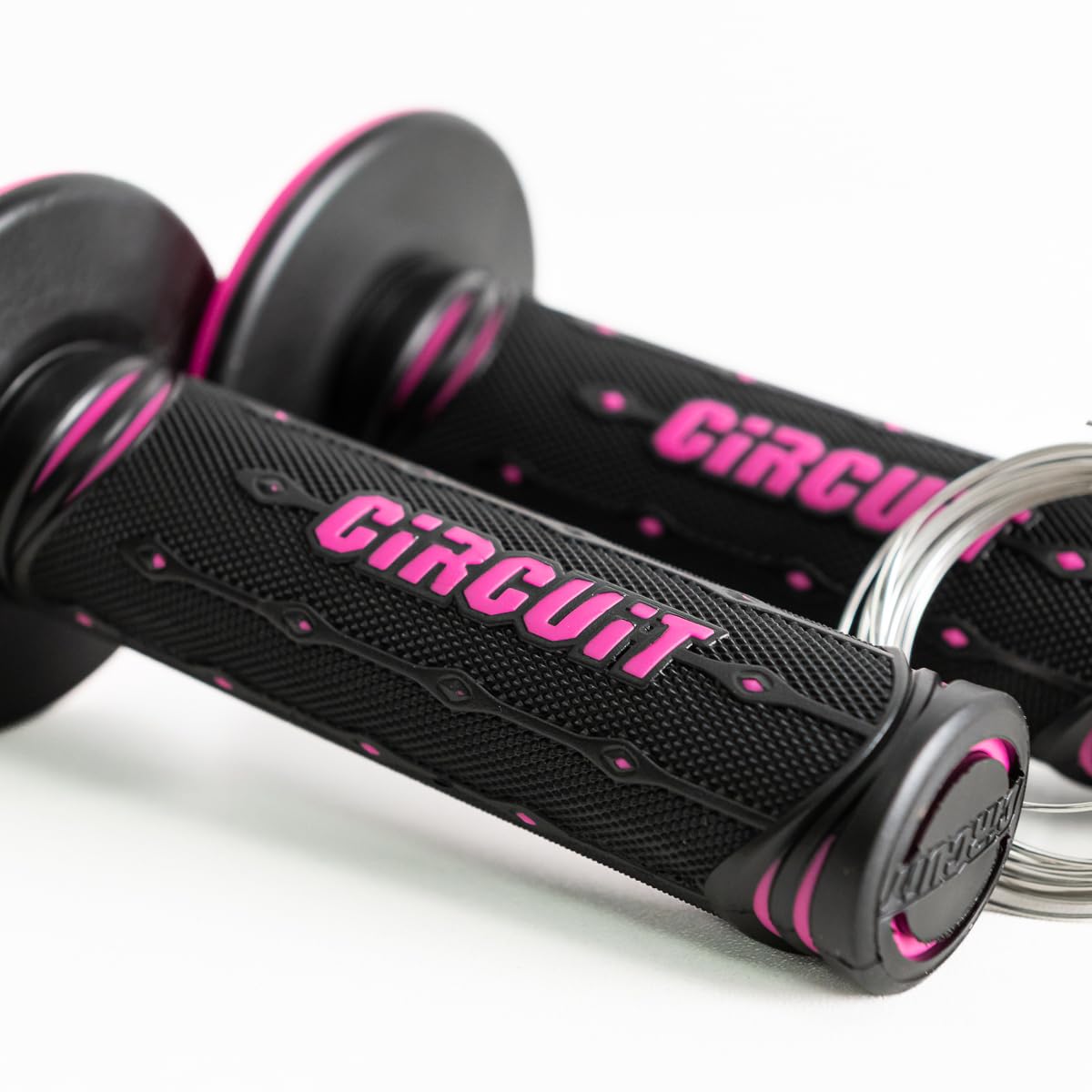 Circuit Equipment MA042-21Y Poignée Jupiter Racing Noire/Pink