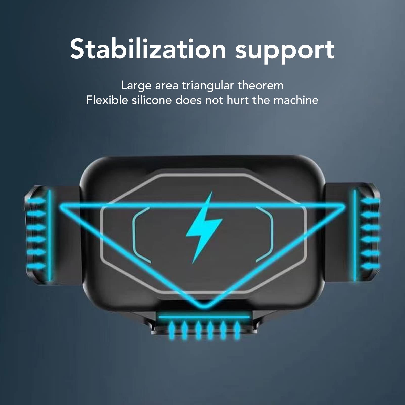 Garsent Caricatore Wireless per Auto, Supporto per Telefono con Morsetto a Ricarica Rapida da 15 W per Supporto per Presa D'aria per Auto, per Telefono Caricabatterie Wireless