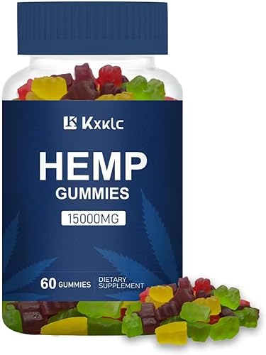 Gomitas de cáñamo ideales para relajación y almejas, hechas con Omega 3 6 9 orgánico, sin OMG, gomitas de cáñamo bajas en azúcar (paquete 01 (60