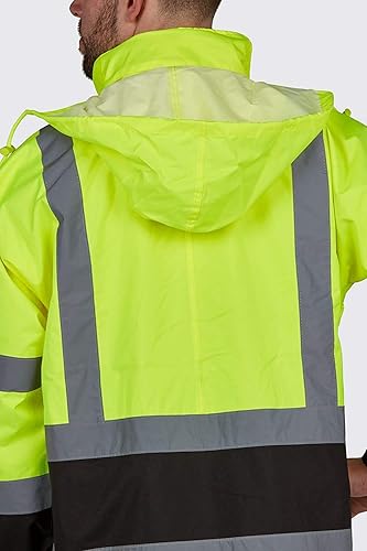Miniatura 3 de Utility Pro, Chaqueta impermeable reflectante de alta visibilidad (Lima) (L)