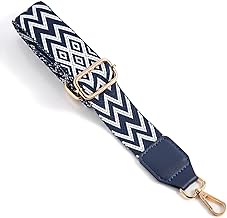 Shoulder Strap for Handbag, Strap for Waist Bag - 3.8 cm Wide Strap for Women's Satchel Bags DIY Accessories, Sailor School Briefcase, White/Blue