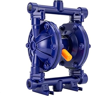 Heavy Duty Air-operated Double Diaphragm Pump Cast iron Double Diaphragm Transfer Pump 12GPM 115PSI 1/2" Inlet/Outlet For Diesel Kerosene Grease Oil