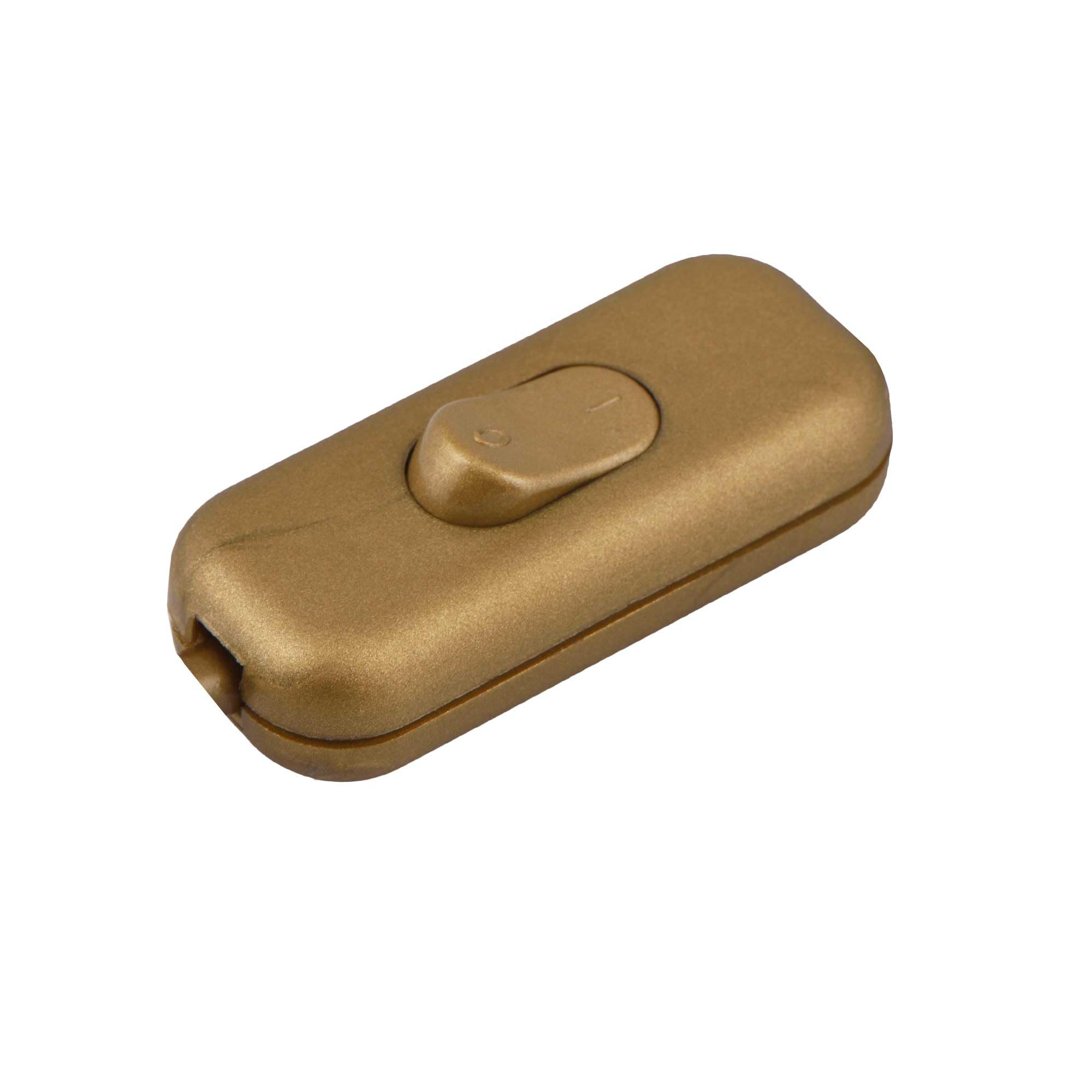 ElekTekLow Profile in-Line Torpedo Switch 2 Amp Double Pole Use 2 or 3 Core Flex Gold