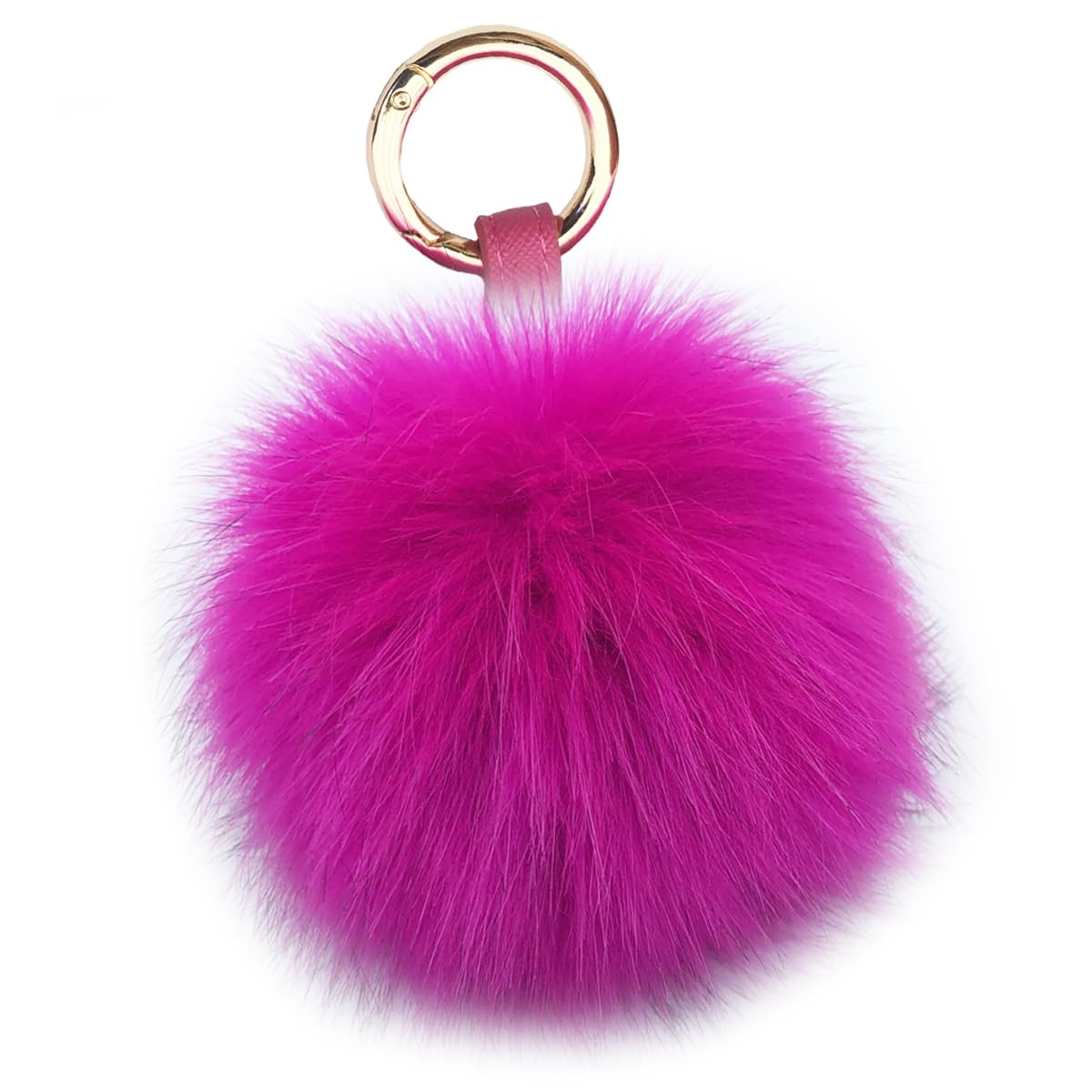 Xsclpomddy Pom Pom Schlüsselbund künstliche weiche Kaninchen