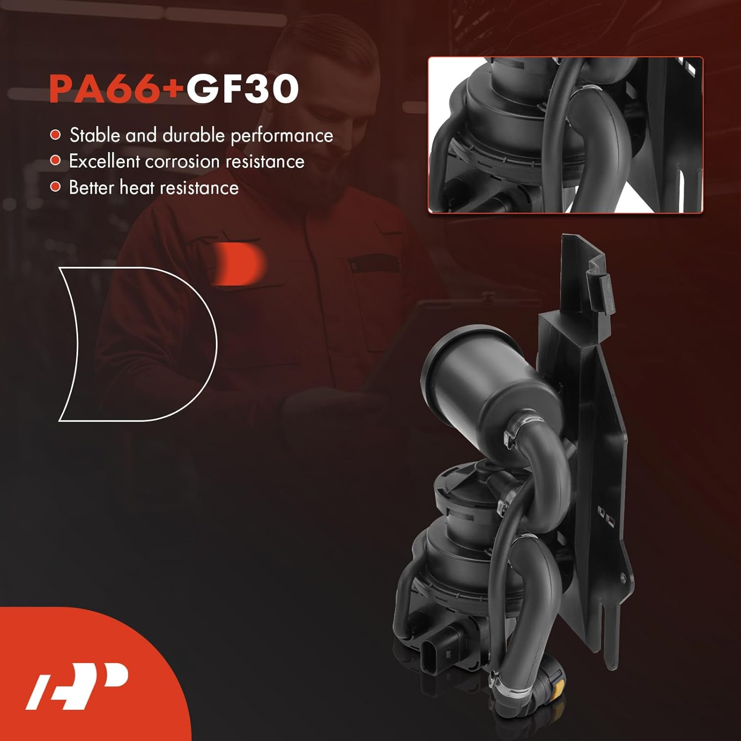 A-Premium Fuel Vapor Leak Detection Pump Compatible with Volkswagen Jetta 1999-2004, Golf 1999-2004/2006, Golf City 2007, 1.8L 1.9L 2.0L 2.8L