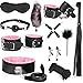 ZeeKoug Set di 11 Pezzi di Cuoio Romanzo Polso E Anca Allenamento Combinazione Accessori (Rosa), Indoor Attrezzature Sportive per Il Tempo Libero, Regalo di Coppia immagine