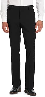 Van Heusen Men's Stain Shield Stretch Slim Fit Flat Front Dress Pant