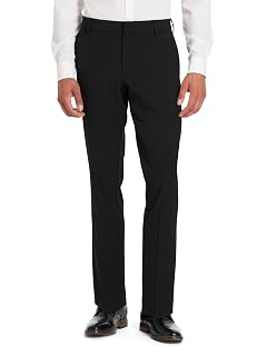 Van Heusen Mens Stain Shield Stretch Slim Fit Flat Front Dress Pant