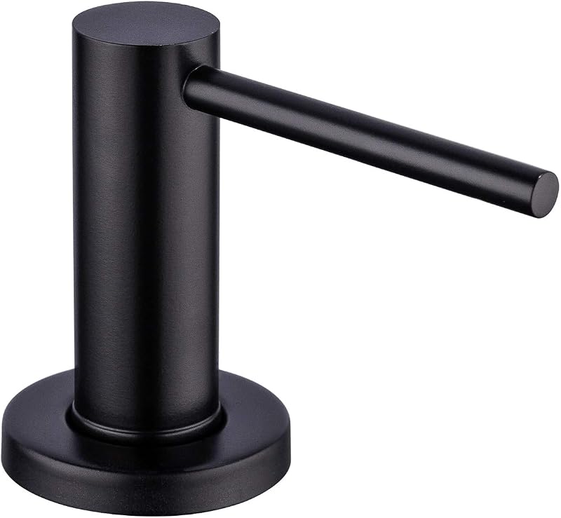Matte Black Kitchen Sink Soap Dispenser GAPPO Countertop Pump Hand Lotion Built in Bottle Upgrade Stainless Steel Screw