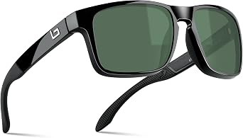 BNUS Corning Glass Lens Sunglasses for Men Women, Polarized Option UV400 | Hard, scratch-resistant Corning glass lenses, UV protection, no-paint frame, spring hinges ideal for driving & fishing