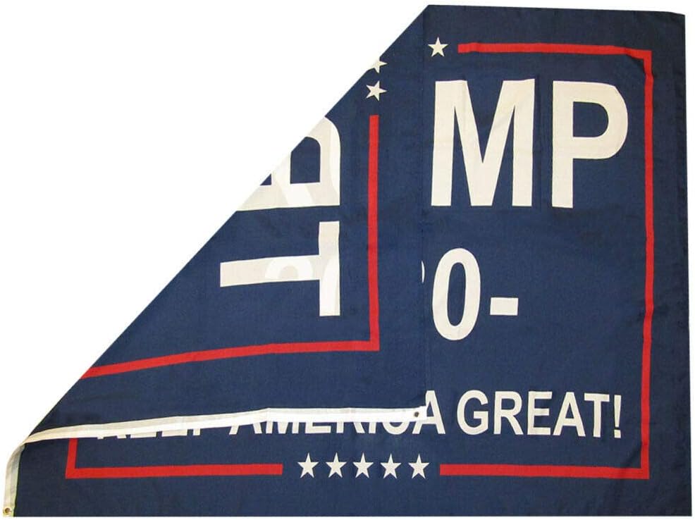 Trade Winds Trump 2020 Keep America Great! Blue 100D Woven Poly Nylon 4x6 4'x6' Flag (RUF)