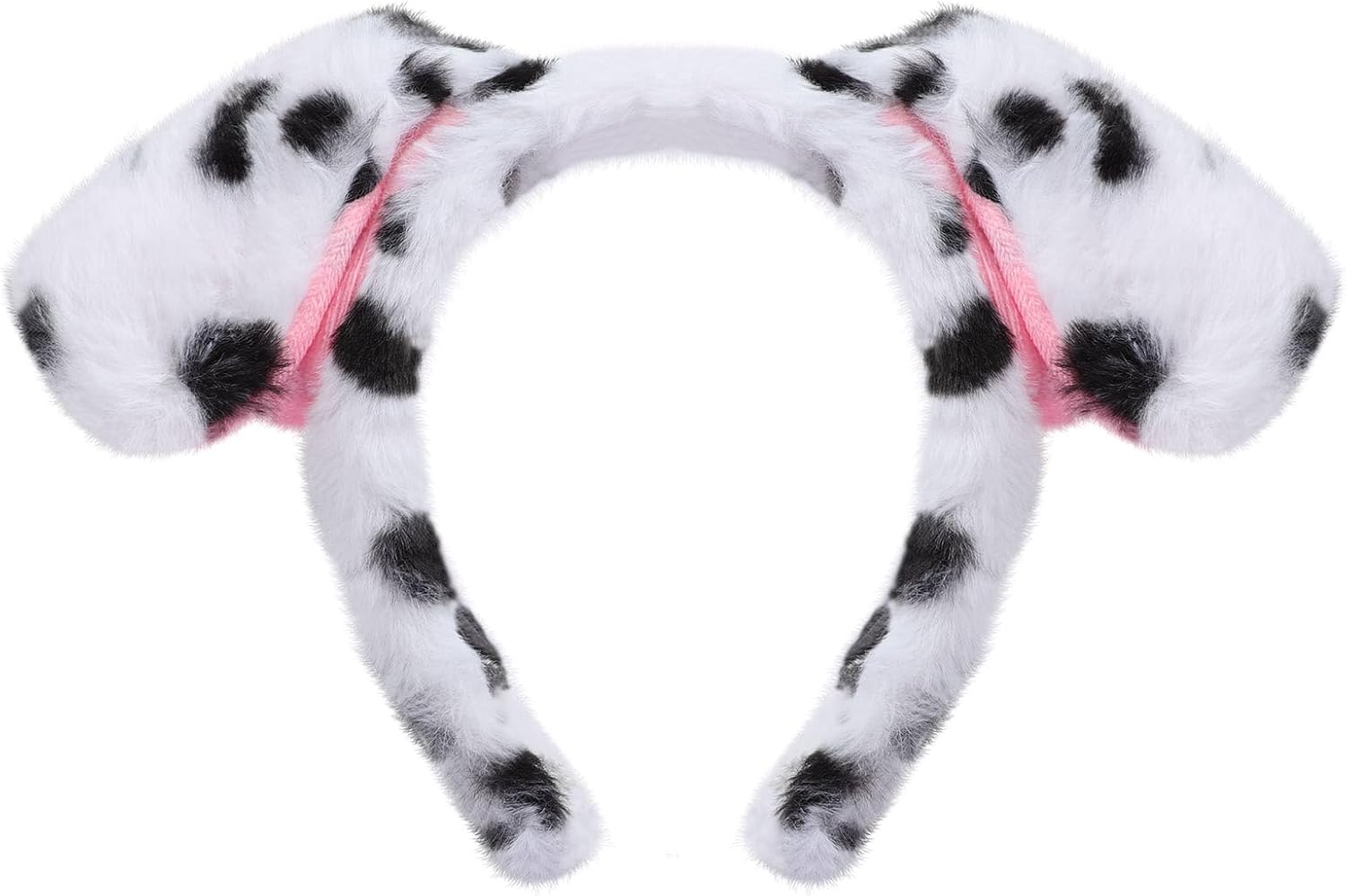 Adult Dalmatian Dog Costume Set Puppy Dog Ear Headband Nose Bow Tie Tail Cute Animal Cosplay for Halloween Party Play - Image 4