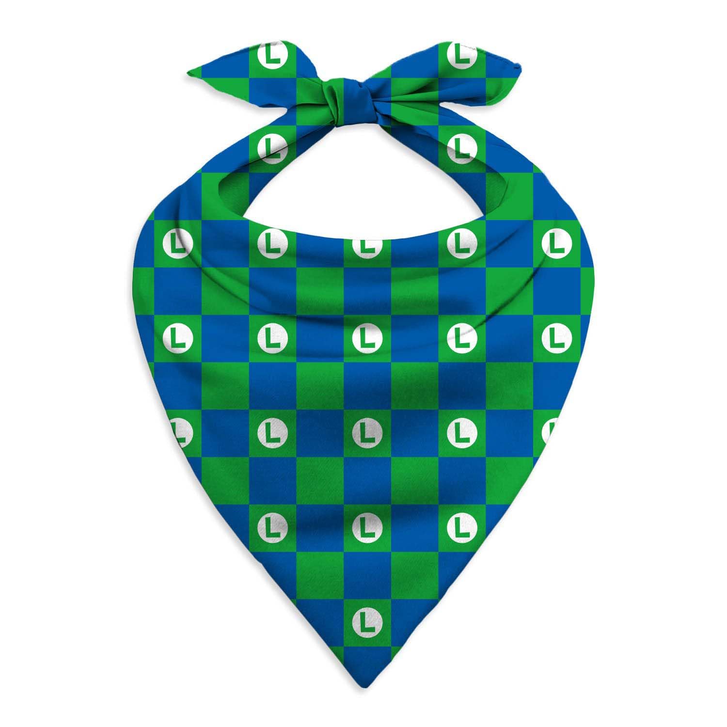 Super Mario Nintendo Luigi Pattern Green Bandana, NC, Einheitsgröße