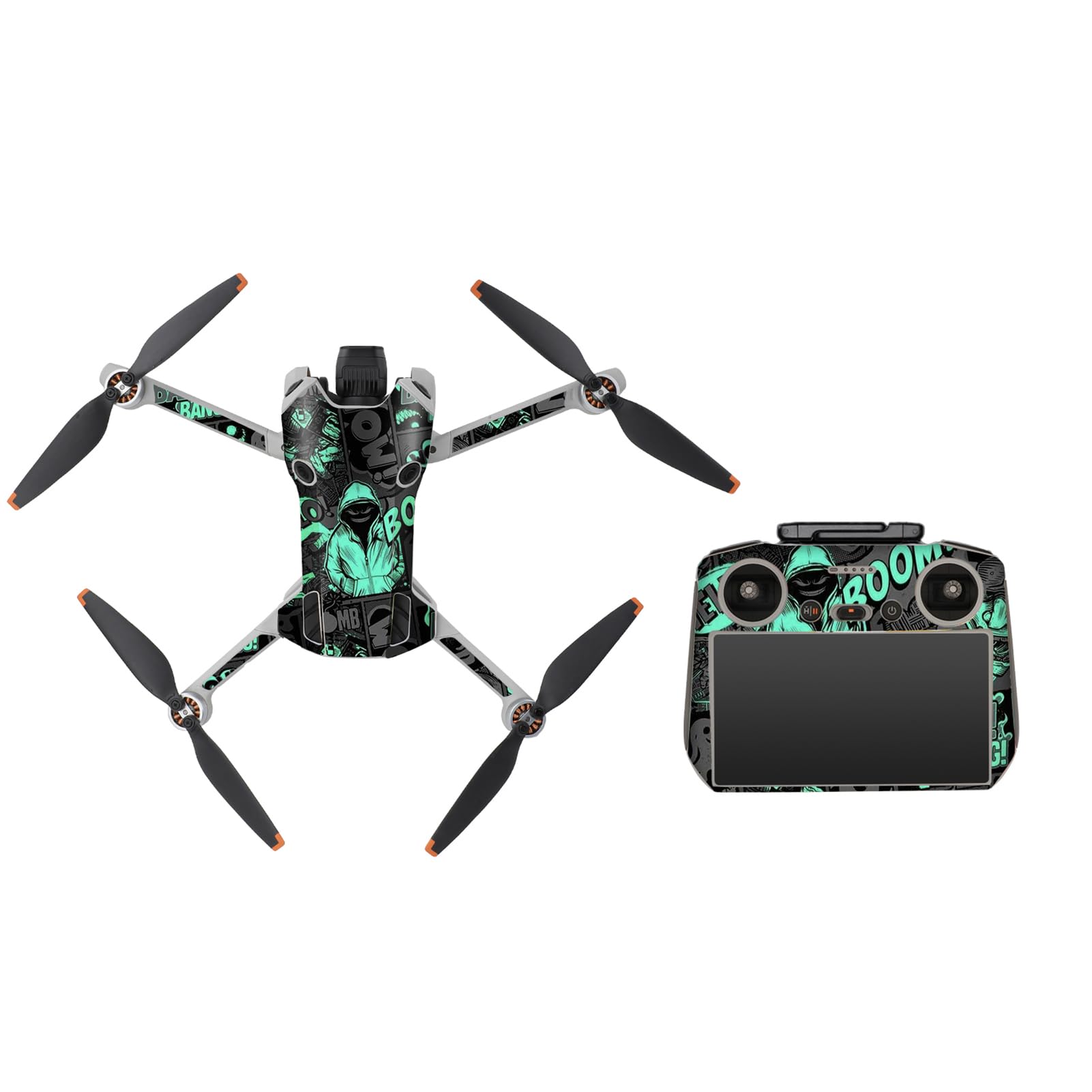 Mini 4 Pro Skin Decal for DJI Mavic Mini4 Pro Camera Drone Quadcopter Body Arm RC2 Remote Controller Full Set Sticker Wrap Accessories Waterproof