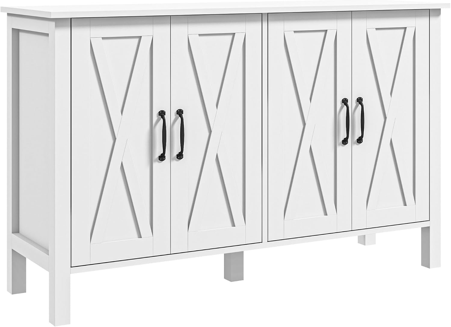 Buffet 47" Sideboard with 4 Barn Doors and