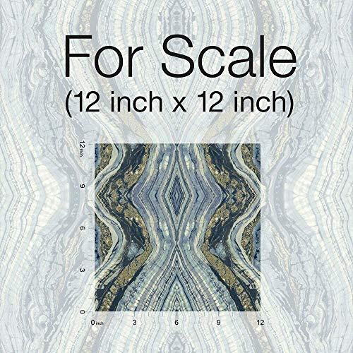 York Wallcoverings PSW1108RL Kaleidoscope Blue Premium Peel and Stick Wallpaper by York Wallcoverings - Image 6