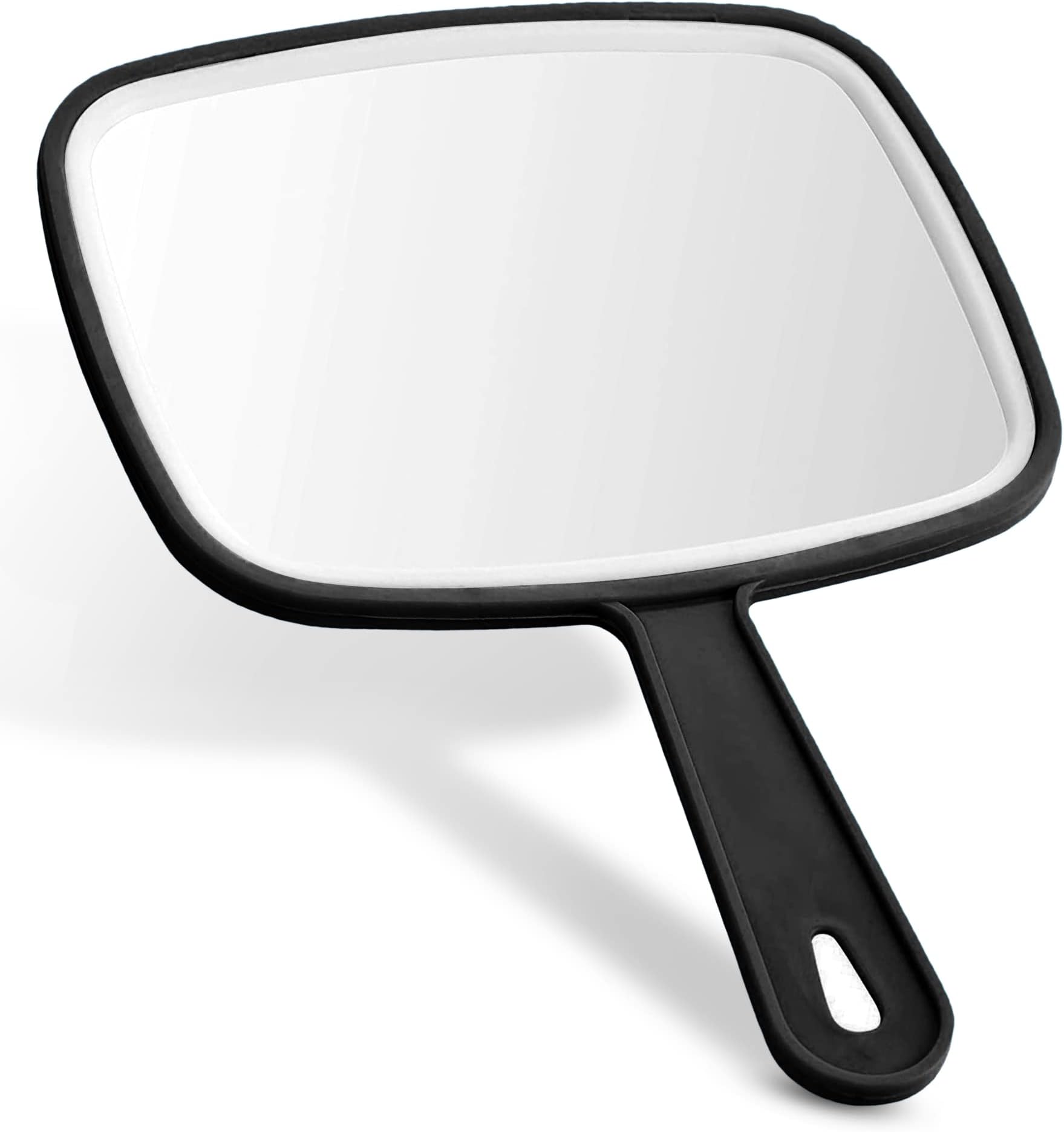 ZENQA Handheld Mirror with Handle Hand Mirror | Professional Salon Barbers Hairdressers Makeup Mirror | Hand Held Vanity Portable (1)