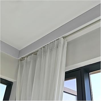 Ceiling/Wall Mount Cornice Boards for Windows, Aluminum Curtain Pelmet Box Panel, Extra Long Window Cornice Valance Boxs for Curtains, Roller Blins, Venetian BlindsCeiling Installation,1.2m/3.9ft