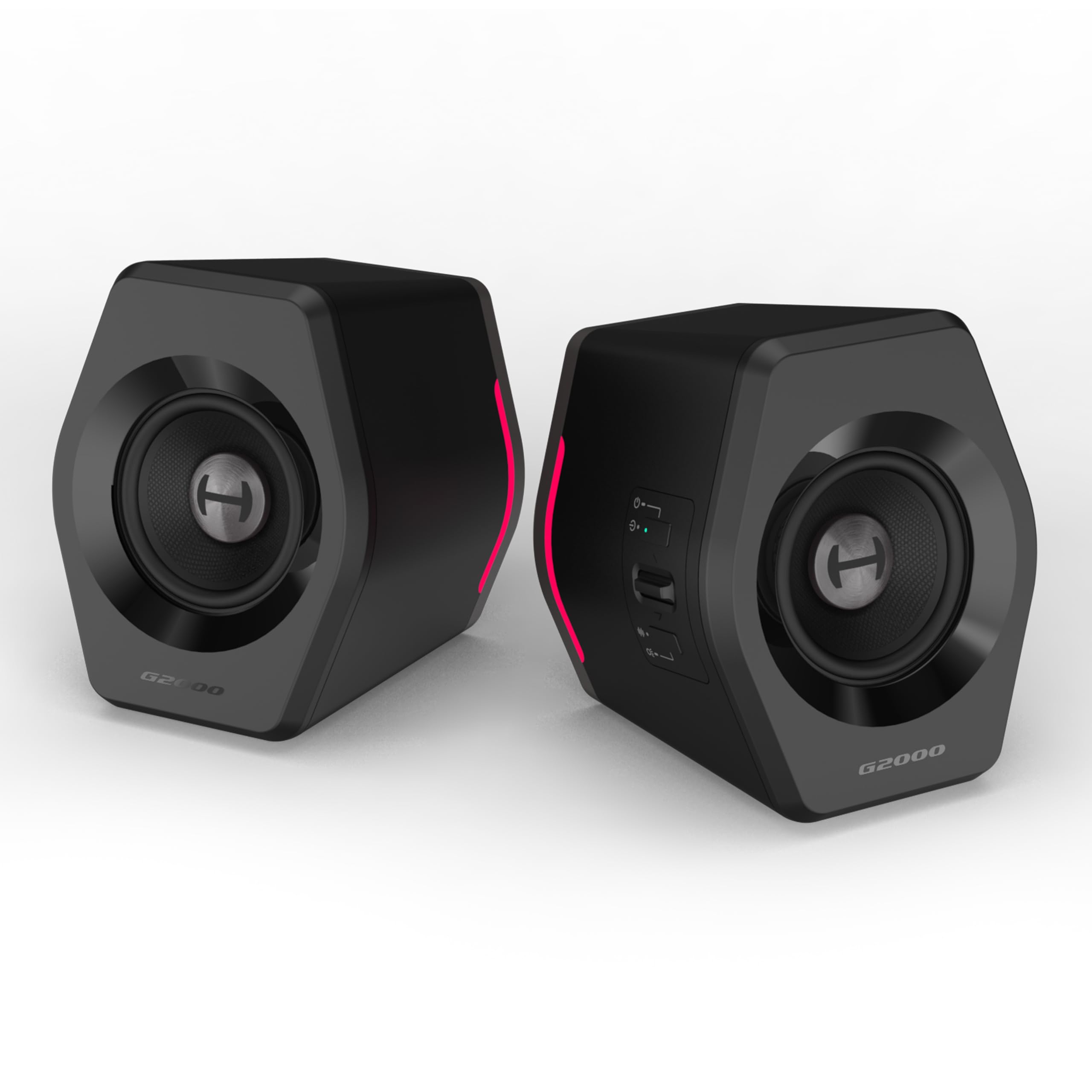 Edifier G2000 - Enceintes Bureau 2.0 Bluetooth Gaming RGB Noir