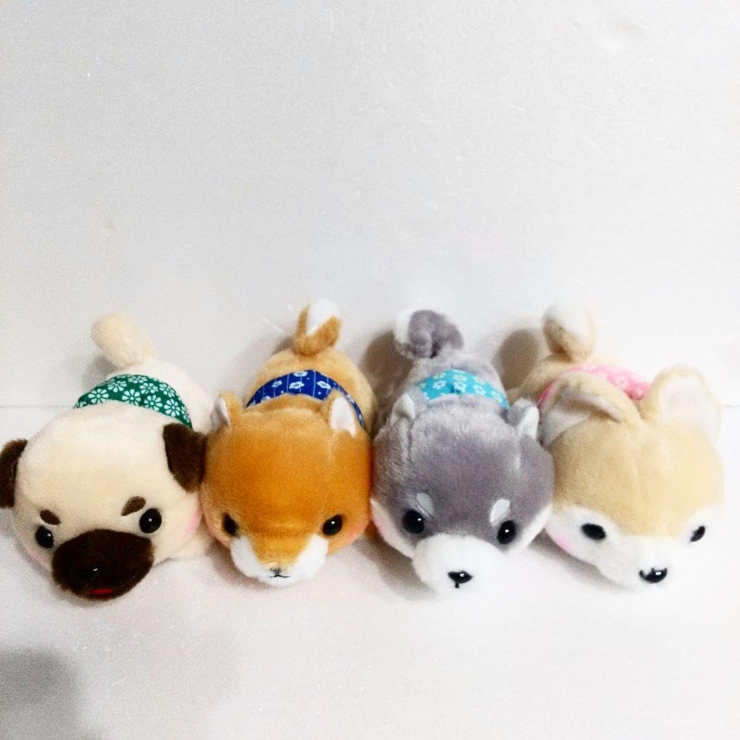 Amazon.co.jp: 豆しば三兄弟 寝そべり コンプリート 全4種類セット  