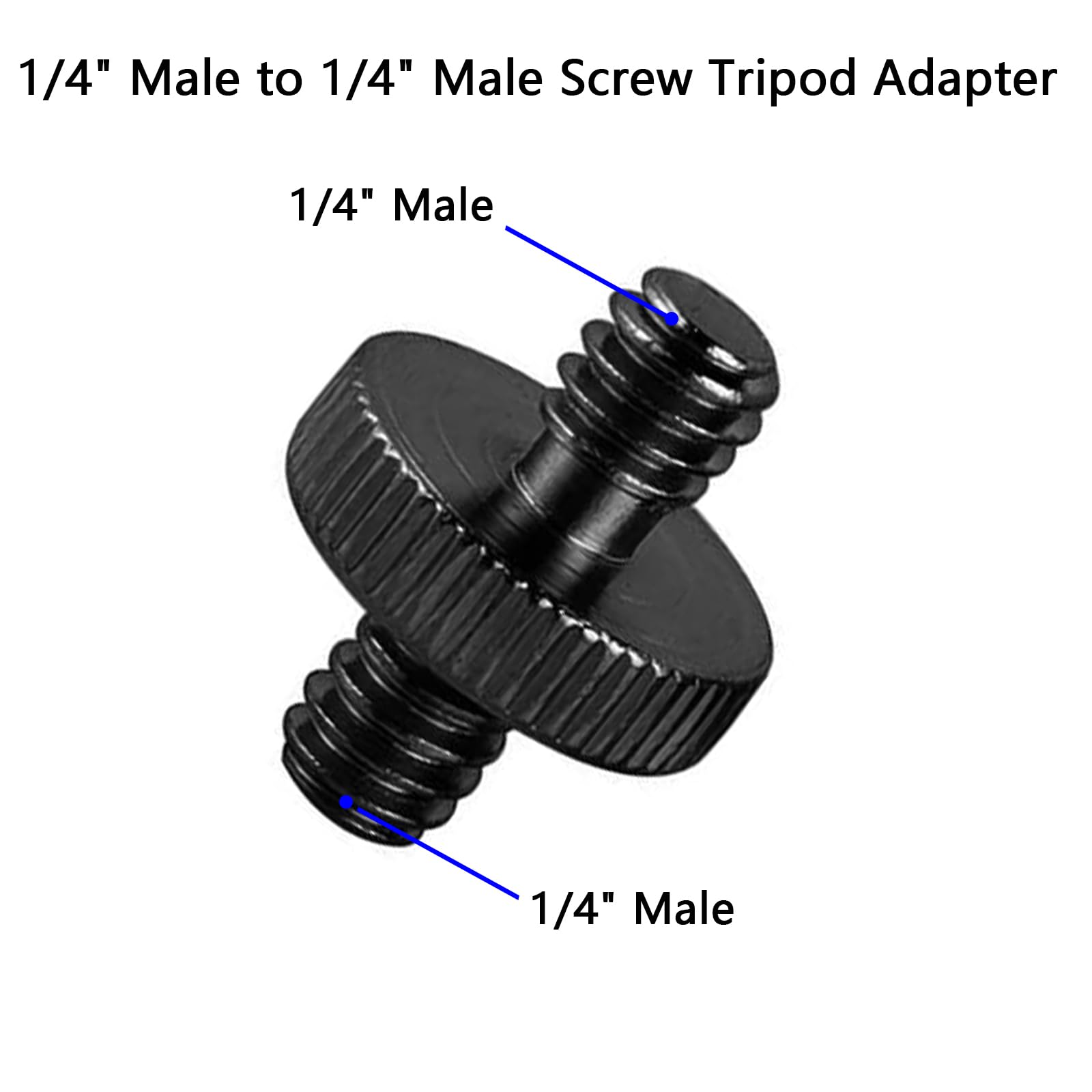 1/4 Male To 1/4 Female Clamp Mount Tripod Adaptor Screw