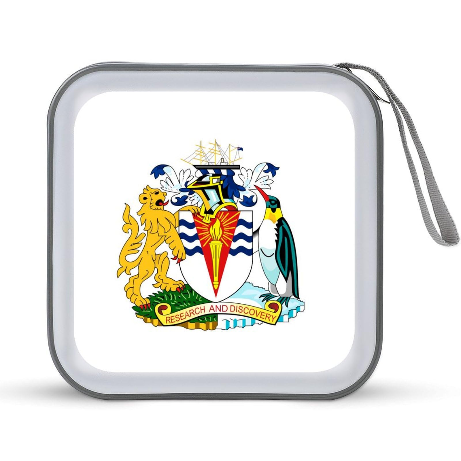 British Antarctic Territory Flag CD Case DVD Storage Case Portable