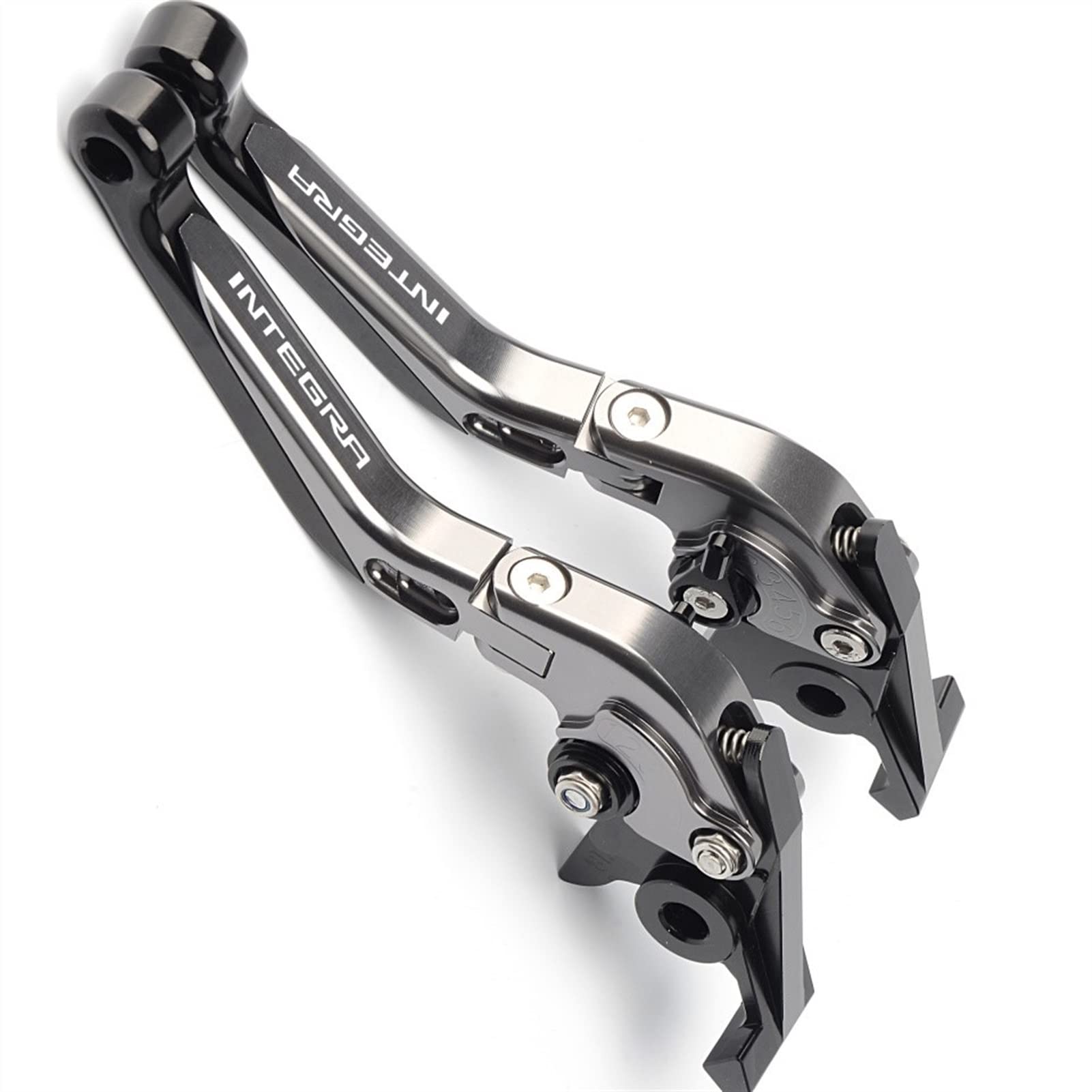 Palancas De Embrague De Frenos De Aluminio CNC Ajustables Extensibles Plegables Para H&onda INTEGRA 750 DCT NC750D 2014 2015 2016 2017 (Color : Titanium black)