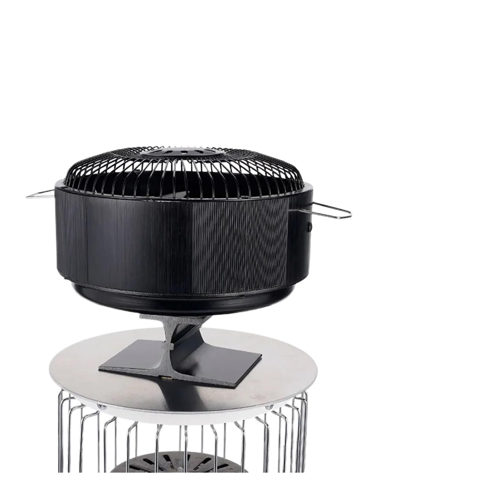 Ventilateur pour poêles à bois 5 pales contre la perte de chaleur des brûleurs à bûches