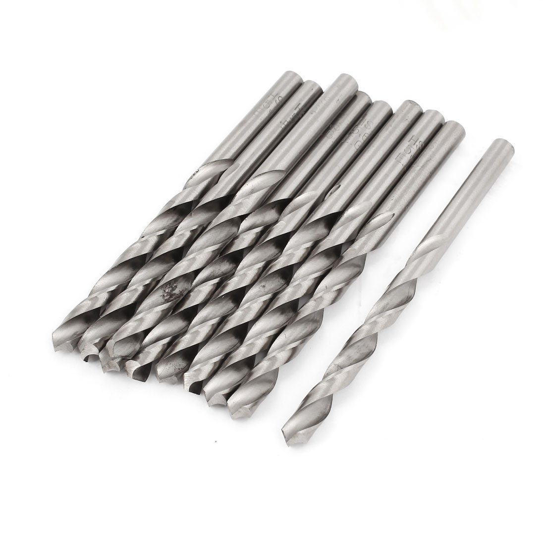 Set 6 Frese A Candela In HSS - 4 Scanalature - Gambo 1/8 - 1/2 Pollice - Mano Destra