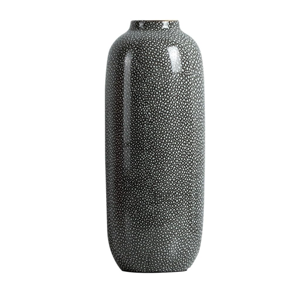 Bzgpmfud One Color Vase Desktop Ceramic Gray Decorative Flower Arrangement Dried Home Simple Modern Living Room Entrance Desktop Decoration Flowers