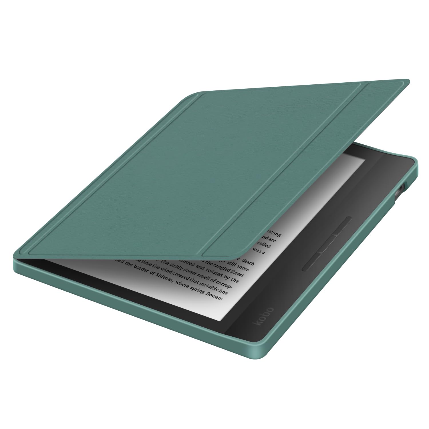 Split Folio Detachable Protective Case for 7" Kobo Libra Colour 2024 Released, Ultra Clear Transparent Back Cover Light Shell, Auto Sleep and Wake, Dark Green — view 6