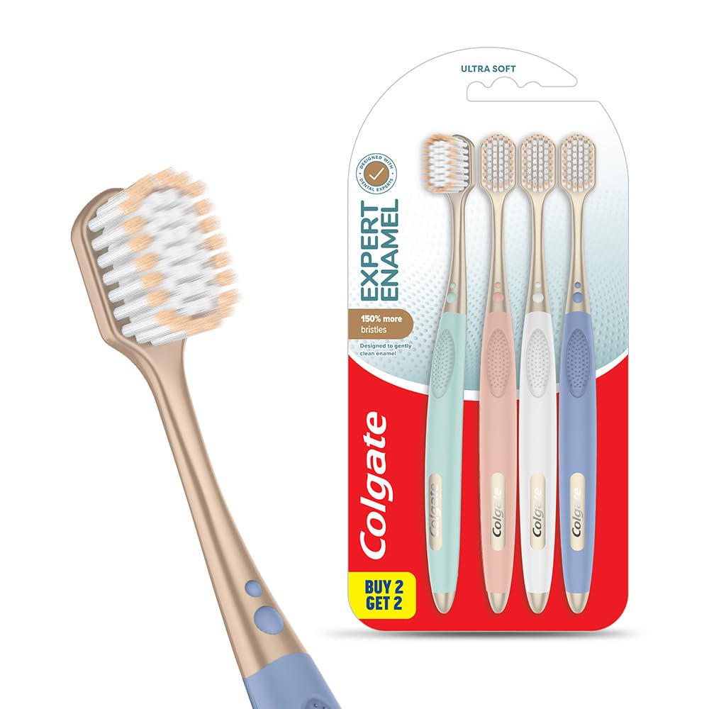 Gentle Enamel Toothbrush Combo Pack Offer, Ultra Soft Tooth brush - 4 Pcs