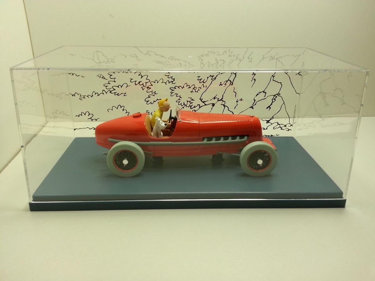 Coche de Tinín escala 1/24 del Bólido Amilcar rojo de Los cigarros del faraón