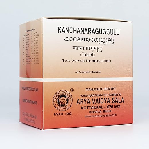 Kanchanara Guggulu 100 Tablets  Golden Oldie Herbs Sukanthi 