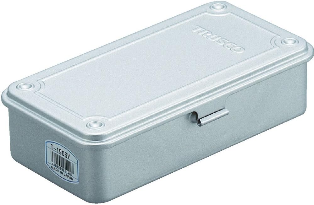 T-190SV Trunk Tool Box, 7.9 x 4.2 x 2.2 inches (203 x 109 x 56.0 mm) , Silver