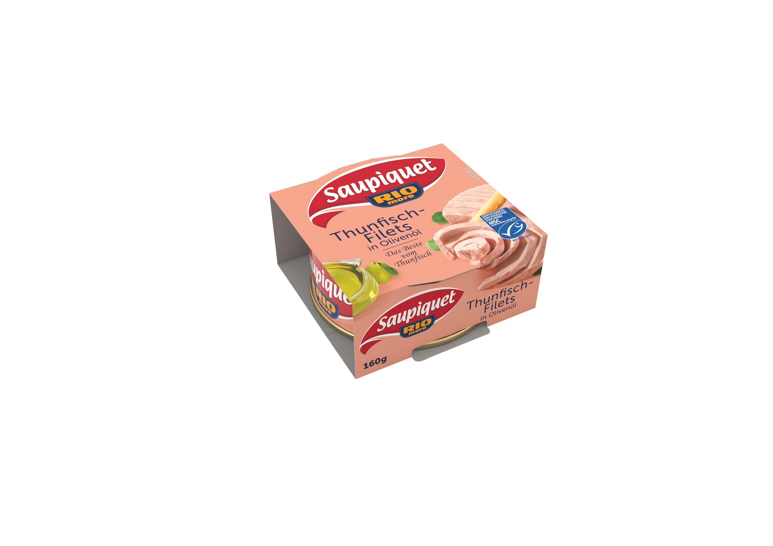 Saupiquet Rio Mare Thunfisch-Filets in Olivenöl, 160 g