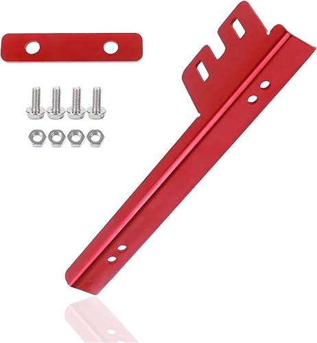 Soporte para matrícula, kit de montaje de placa frontal de aleación de aluminio, barra de soporte para reubicador, soporte universal para placa de