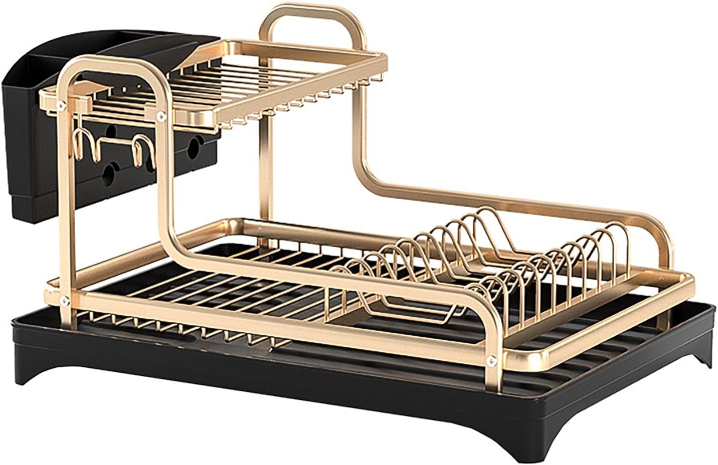 Compact Draining Rack Amazon.com - Large Capacity Compact Kitchen Dish RackSpace Saving ...