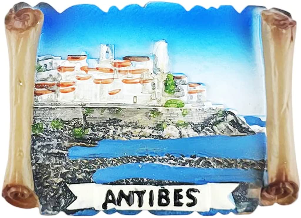 Altko Sz-2723 Antibes France Antibes Magnet Fridge Refrigerator Magnet Decoration Sticker Souvenir Resin Crafts Kitchen Whiteboard