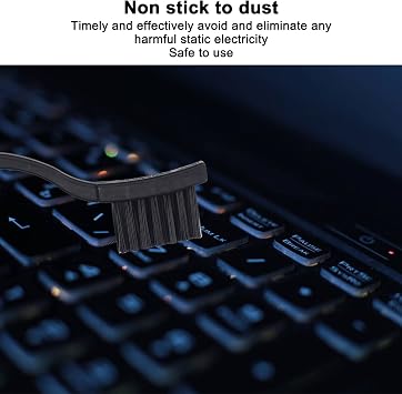 8Pcs Non Static Brushes Portable Plastic Handle ABS Electronics Computer Keyboard Cleaning Brush Kit for Laptop Keyboard Camera Small Space