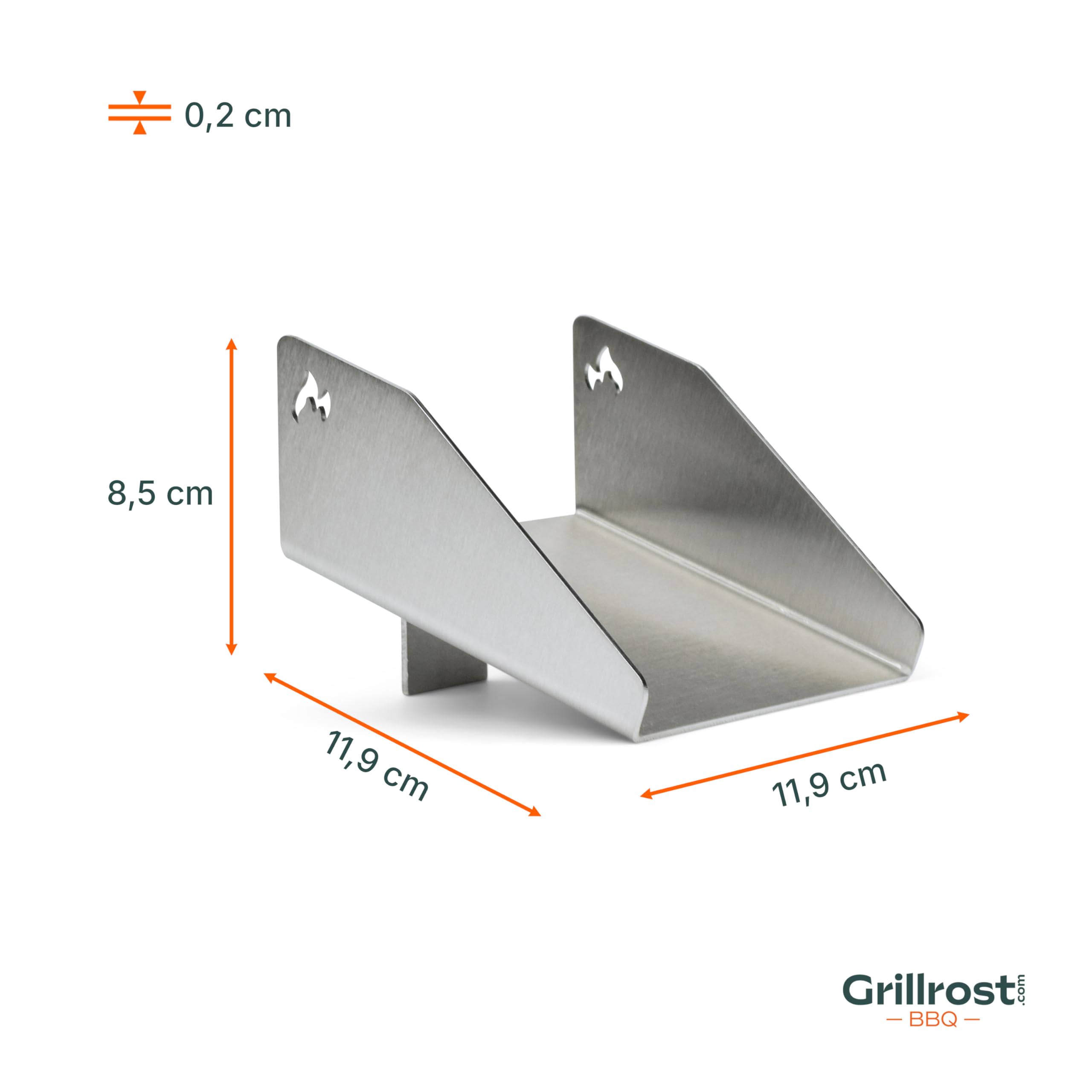 Edelstahl Pelletrutsche | Pellettrichter - magnetisch - das Upgrade für Traeger Pellet-Grills