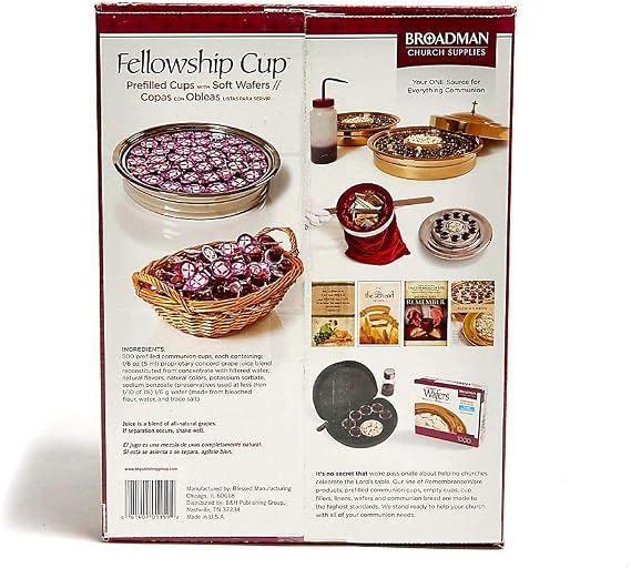 B & H Publishing Group 63431 Common Fellowship Pre-Filled Wafers (Pack of 500)