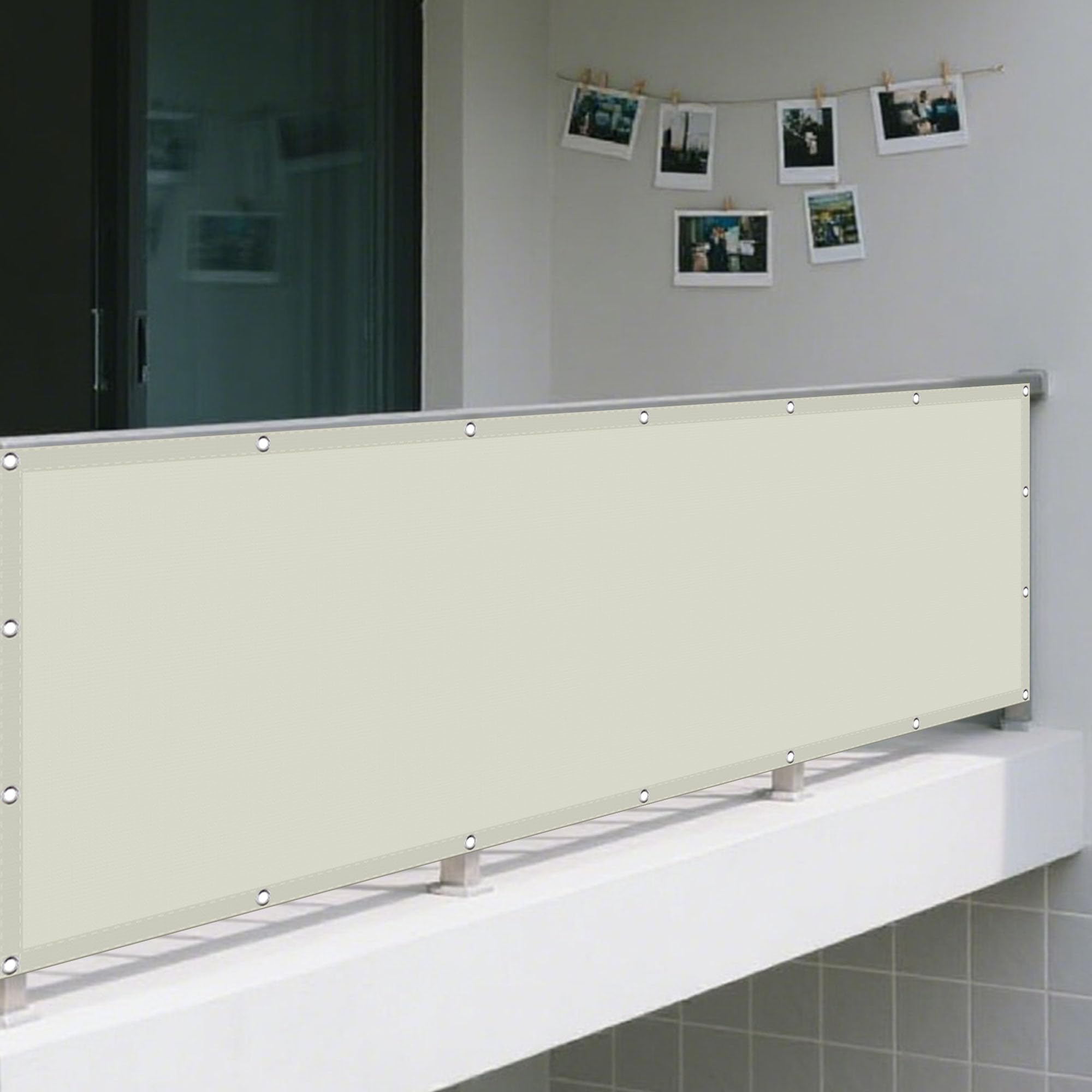 Toile d'ombrage rectangulaire 7x10 anti-UV et filet brise-vent résistant
