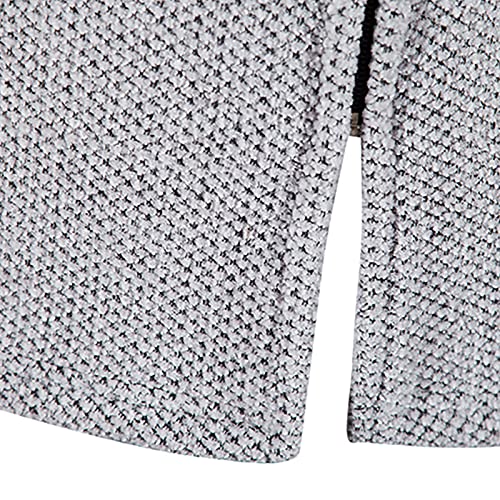 Muscularfit Cardigan Sweater Hoodie Men Soft Brushed Long Sleeve Knitted Sweater Drawstring Casual Fleece Lined Jacket Coats3