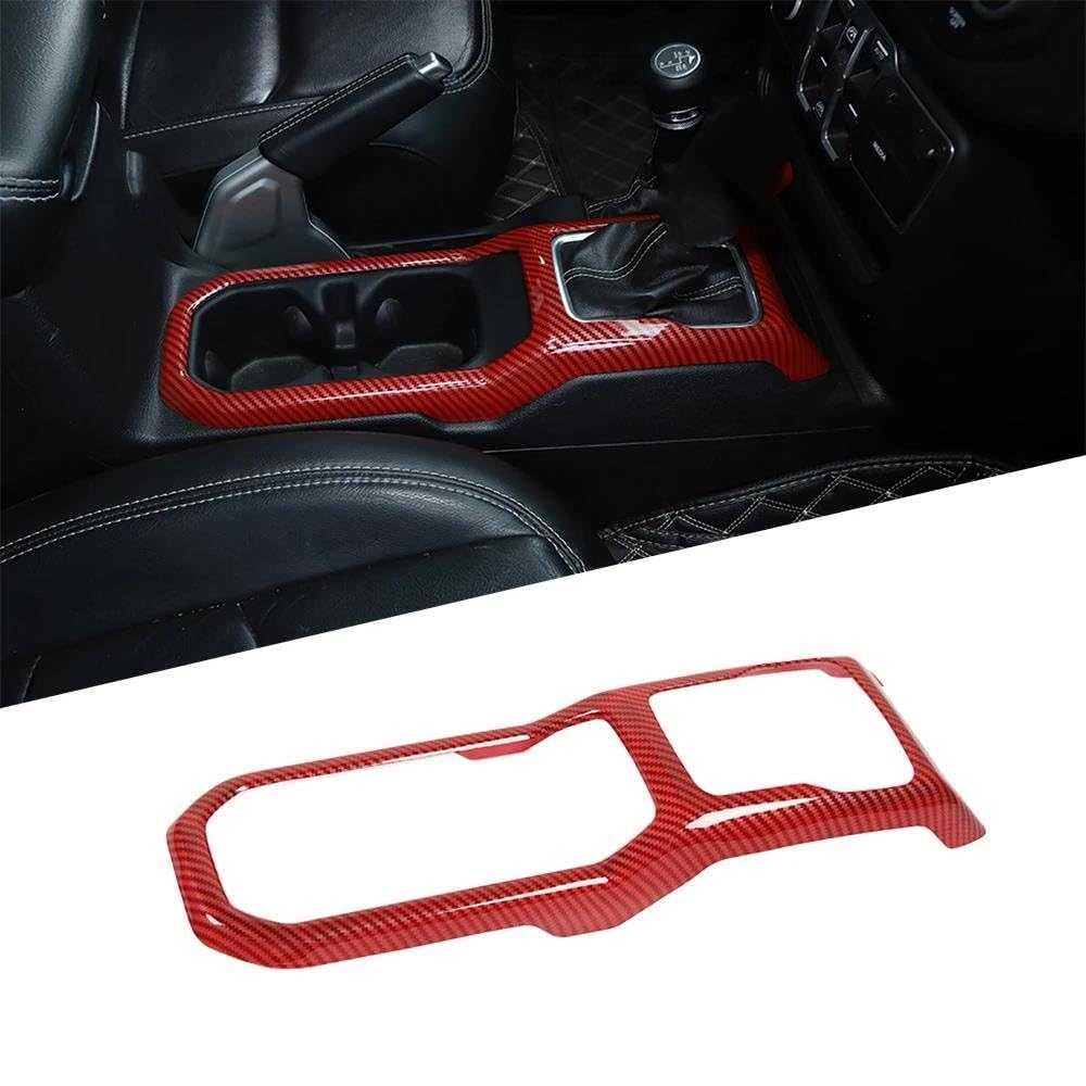 Copertura In Finta Fibra Di Carbonio Per Pannello Cambio Jeep Wrangler JL 2018-2023 – Decorazione E Protezione Facile Da Montare