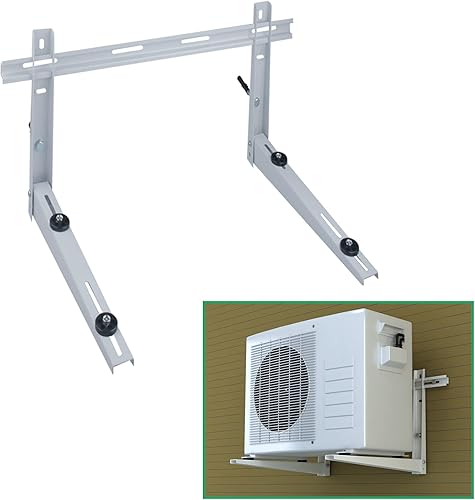 Forestchill Mini soporte de montaje en pared dividido con barra transversal, 9,000-36,000 BTU resistente mini soporte dividido para aire disponible en Yaxa El Salvador